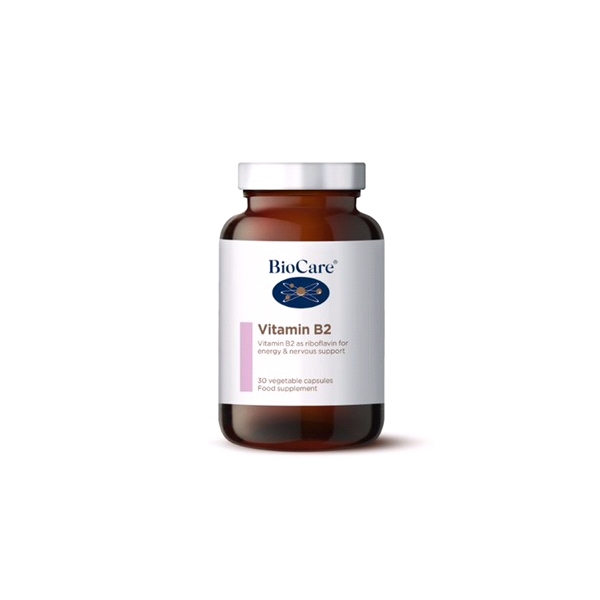 BioCare - Vitamin B2 (Riboflavin)  50mg (30 Veg Caps)