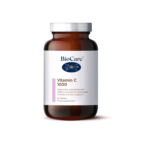 BioCare - Vitamin C 1000mg (mag ascorbate with bilberry extract) 90 Tablets
