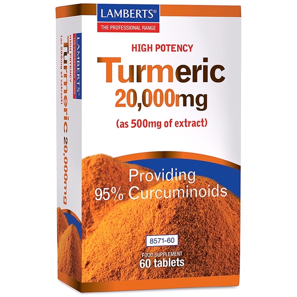 LAMBERTS - Turmeric 20,000mg (60 Tablets)