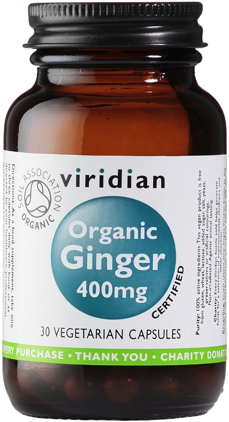 Viridian Nutrition - Organic Ginger Root 400mg 30 Veg Caps