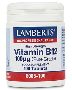 LAMBERTS - Vitamin B12 100ug (100 tabs)