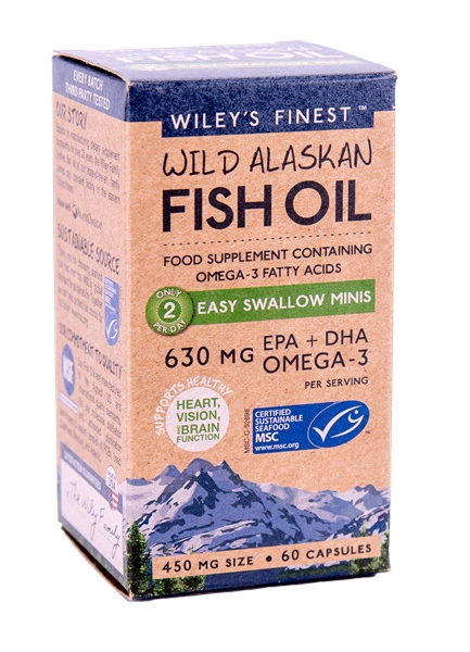 Wiley's Finest - Wild Alaskan Fish Oil Easy Swallow Minis (60 Caps)