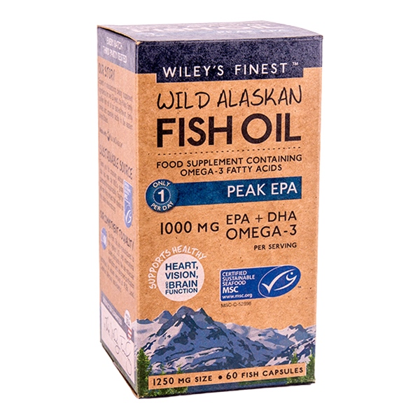 Wiley's Finest - Wild Alaskan Fish Oil Peak EPA (60 Caps)