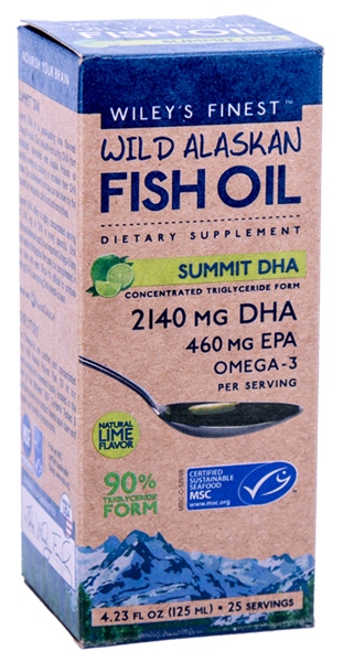 Wiley's Finest - Wild Alaskan Fish Oil Summit DHA (125ml/25 Servings)