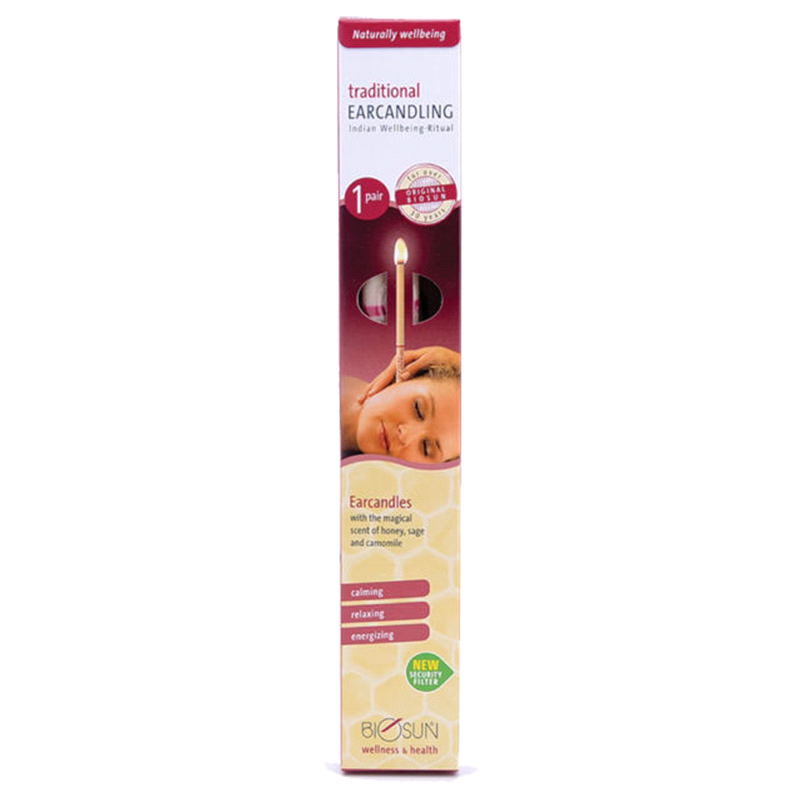 Biosun Hopi Ear Candles UK 1 Pair One Pack 2 Ear Candles Biosun