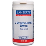 L-Ornithine 500mg - Free Form (60 Capsules)
