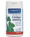 Ginkgo 6000mg Extra High Strength (providing 24% flavonglycosides)- 180 tabs