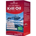 Krill Oil 500mg ( 60 softgels ) - For Heart, Brain & Vision