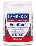 VeinTain® (60 Tabs) - High Potency Ginkgo, Cinnamon and Ginger