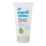 Organic Babies Baby Wash & Shampoo Lavender (150ml)