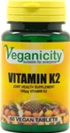 Vitamin K2 100ug (60 V Tabs) - Proper bone formation and blood clotting